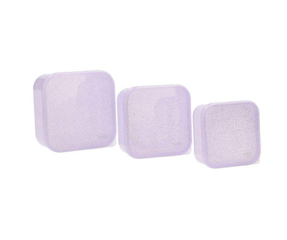 3 Boîtes Déjeuner à Paillettes Lilas