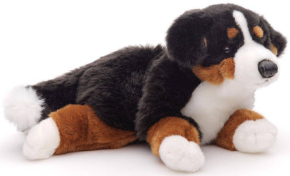 Peluche Bouvier bernois, couché