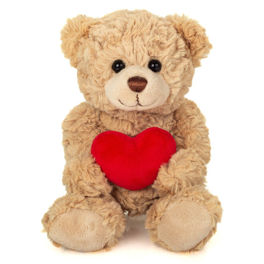 Peluche Teddy beige avec cœur