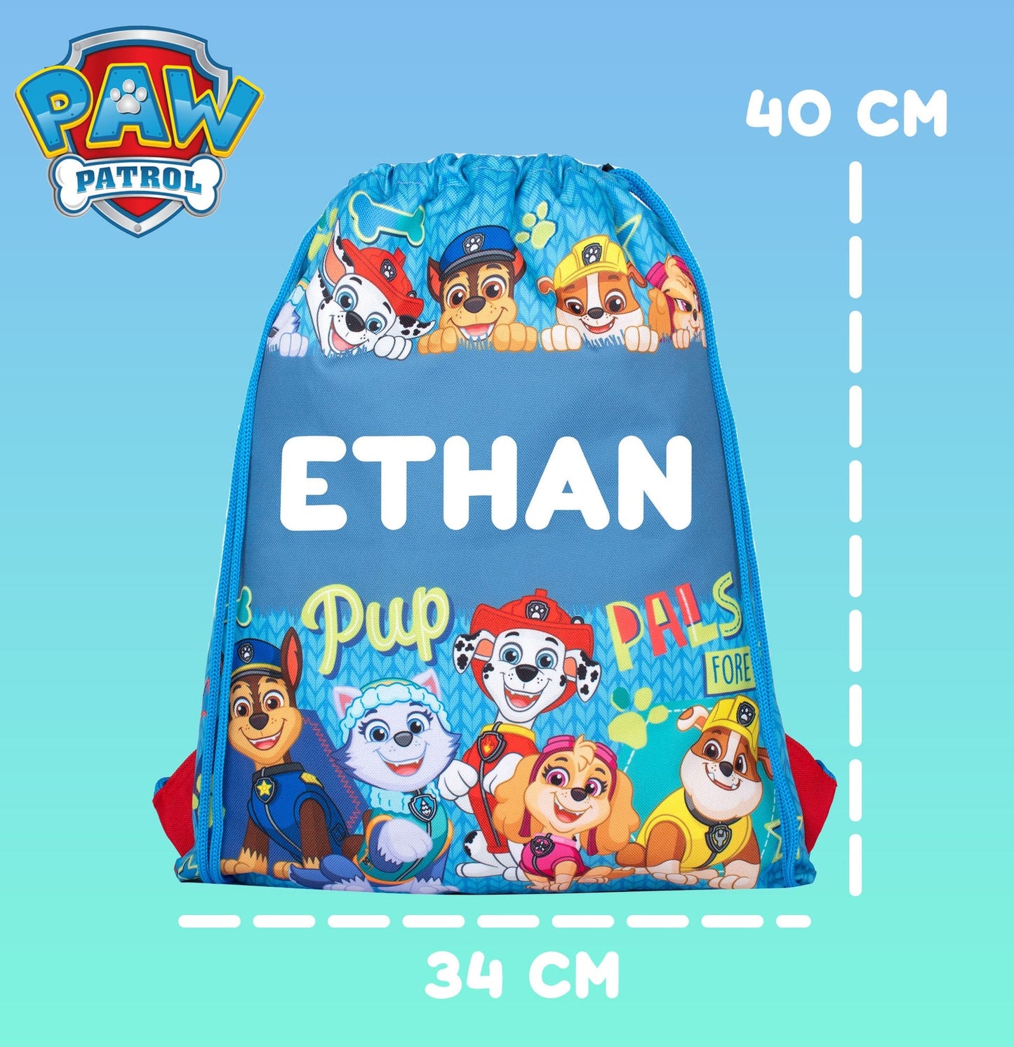 Pat’ Patrouille Sac à cordon for enfant