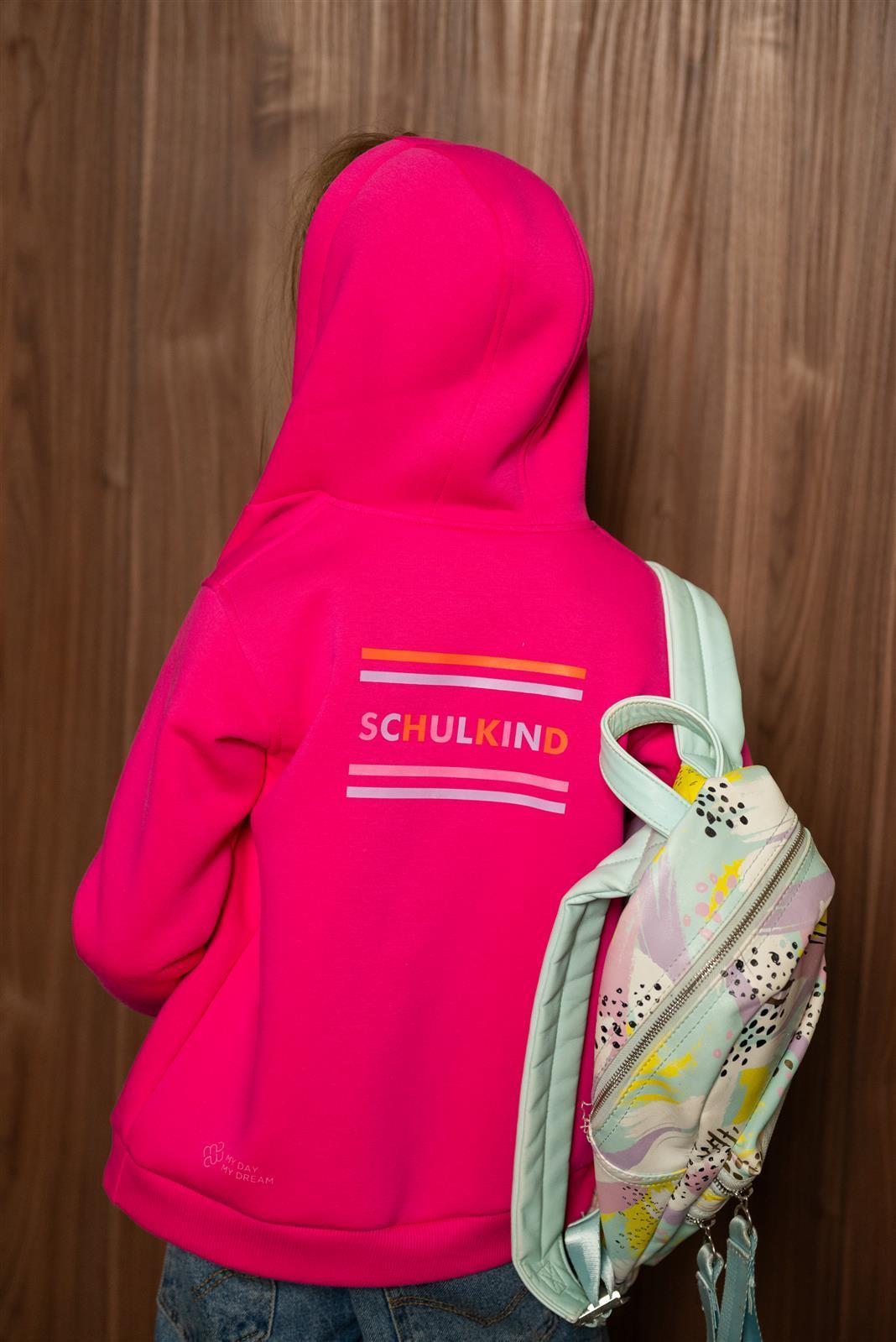 Sweat zippé Schulkind rose – vue produit 6