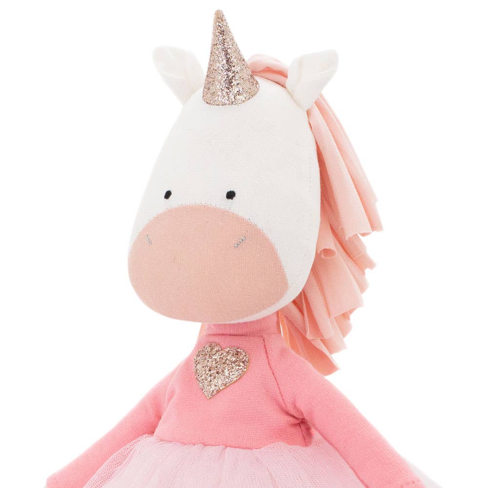Peluche en coton Cotti Motti, Daphne la licorne - 29 cm - dès 0 mois