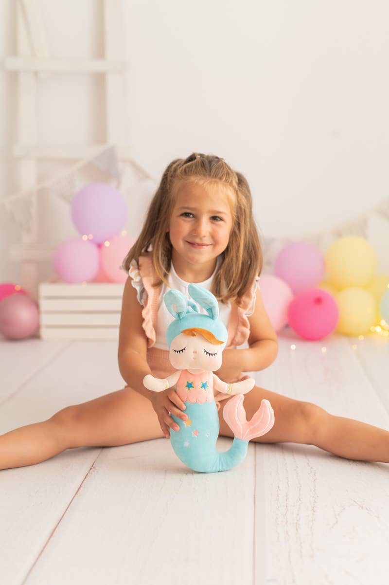 Poupée Sirène Lili en Tissu – Bleu