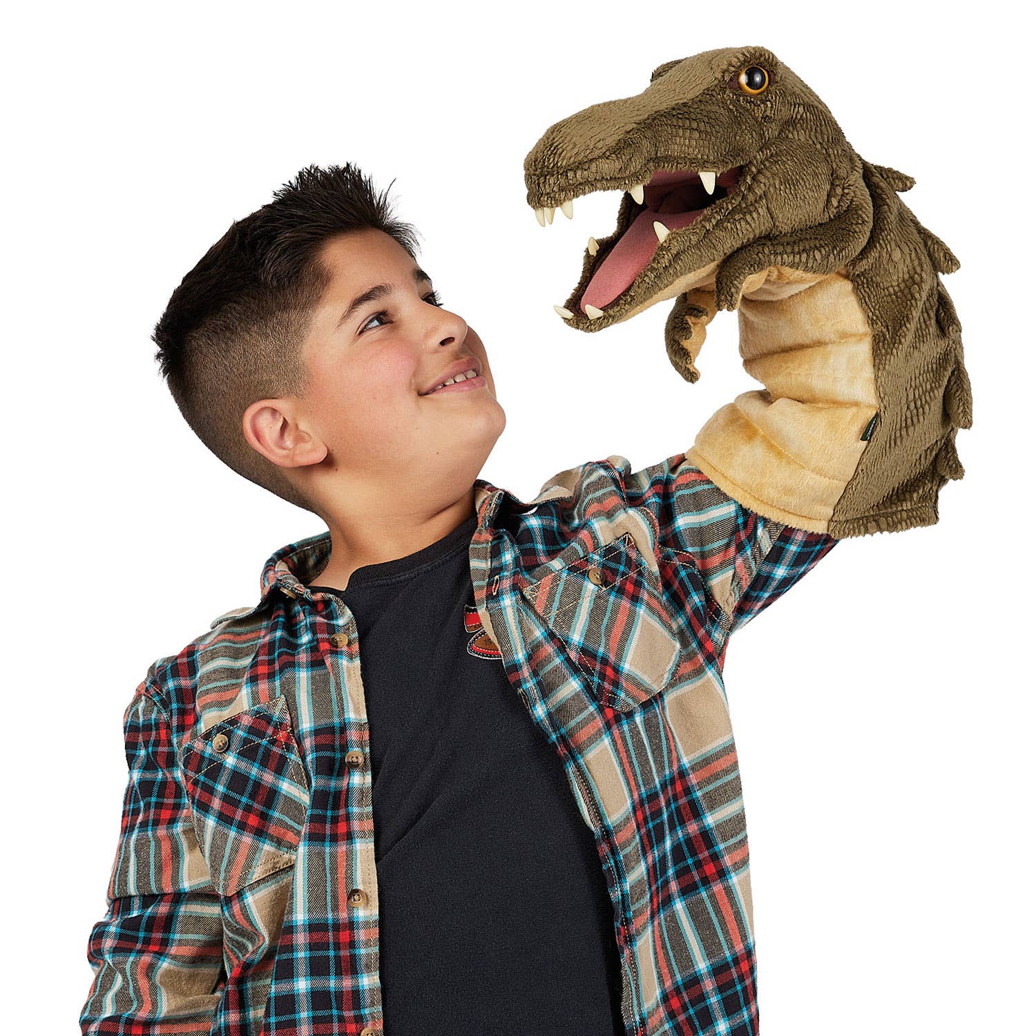 Marionnette à main Marionnette Crocodile Stage 3233, marionnette à main Folkmanis pour théâtre de marionnettes Folkmanis réaliste