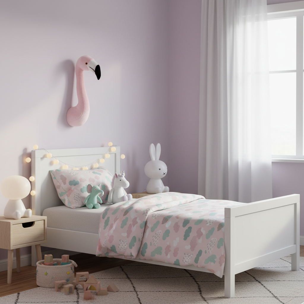Décoration Murale Peluche Sophia le Flamant Rose