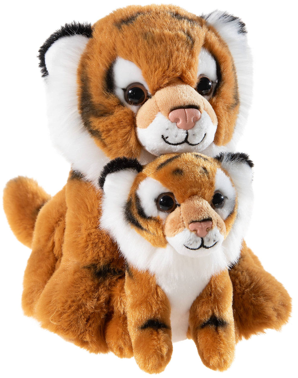 Peluche Misanimo Tigre avec son bébé - 20 cm