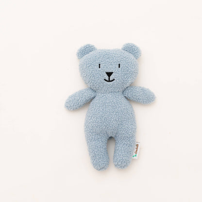 Ours en peluche bleu crochet fait main cadeau de naissance pour bébé