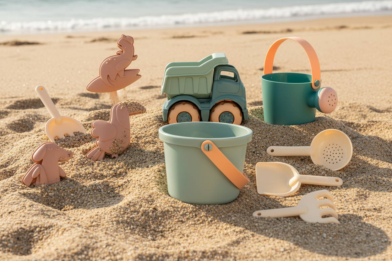 Ensemble de Jouets de Plage Vert Mer