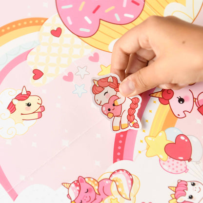 Les créatifs posters en stickers - licornes