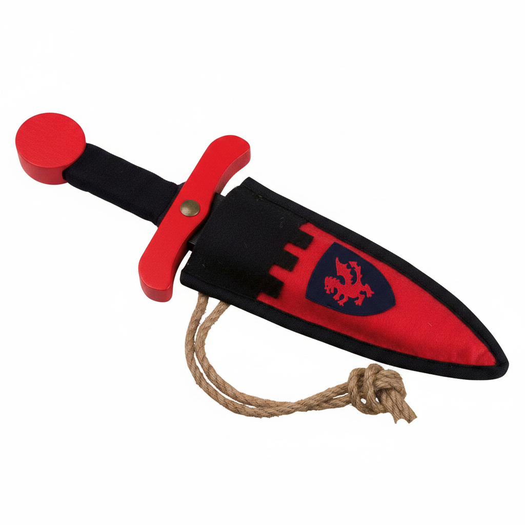 Poignard Softik Rouge + Fourreau Dragon