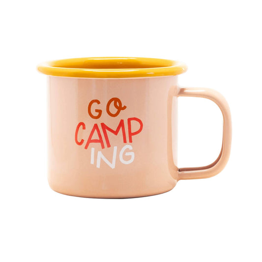 Petite Tasse en émail “Go Camping”