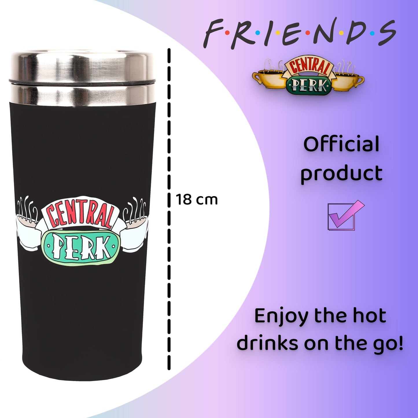 Friends Travel Mug – noir
