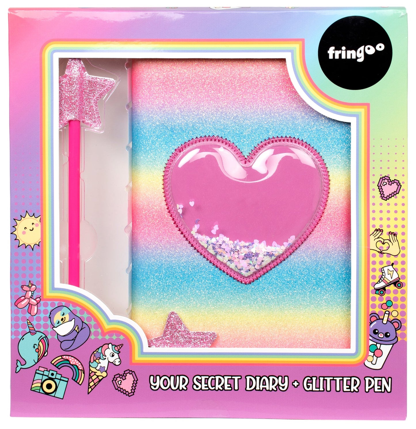 Pailleté Journal secret – Heart