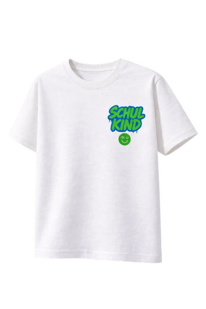 T-shirt Schulkind Graffiti vert – vue produit 2