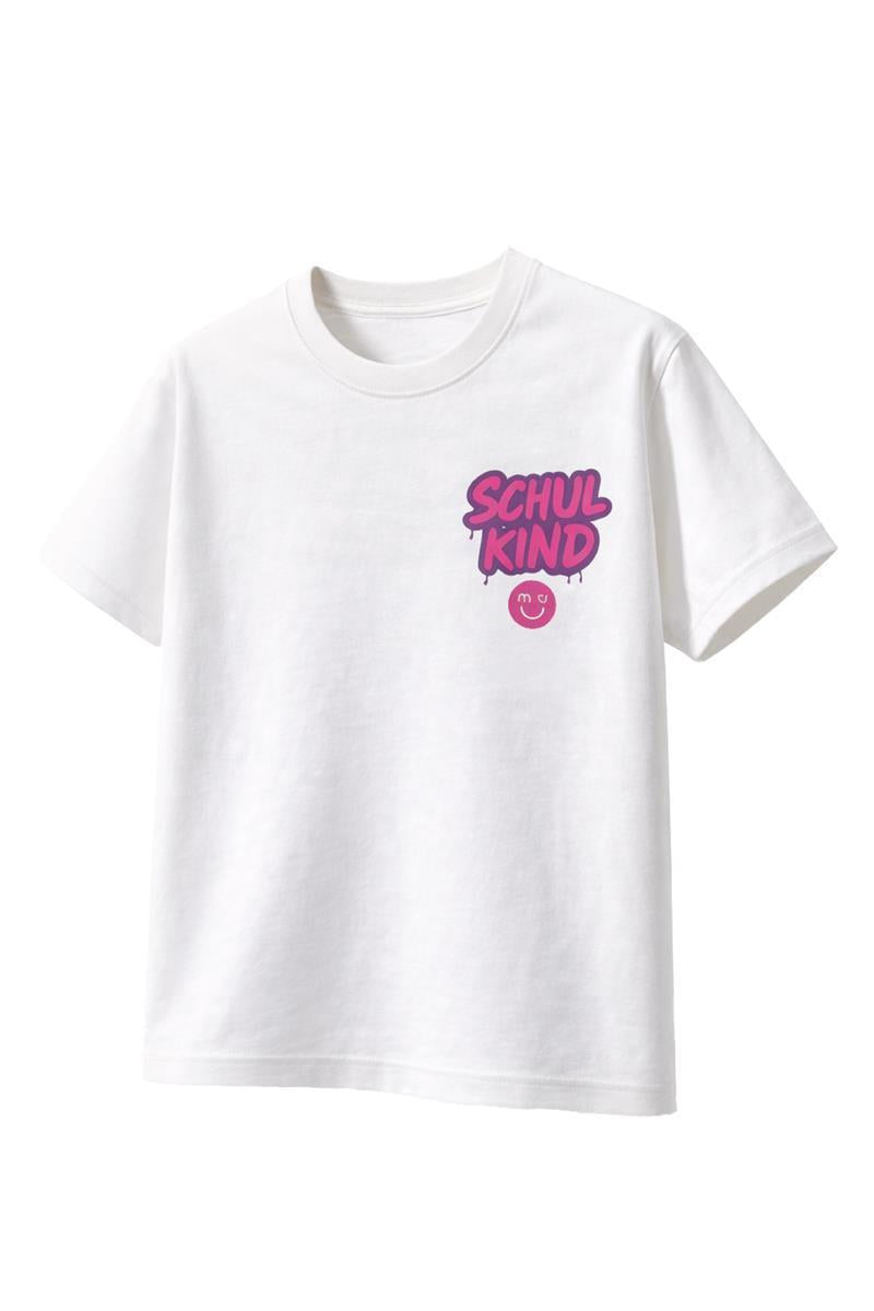 T-shirt Schulkind Graffiti rose – vue produit 1
