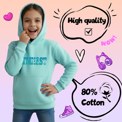 Sweat à capuche gymnastique – Fringoo Gymnastic for Cotton Rich Soft Hooded – Gymnast turquoise