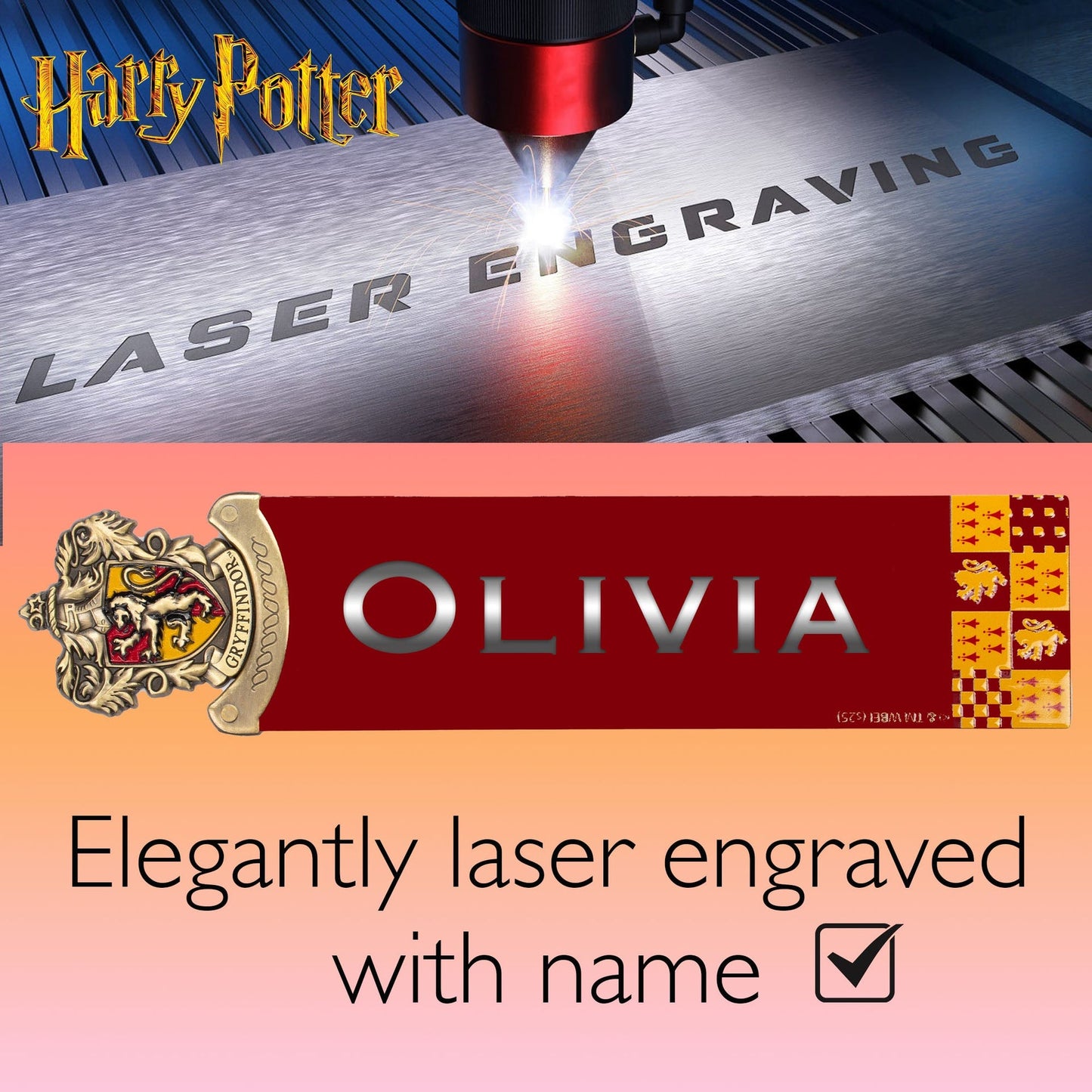 Marque-page Harry Potter – Crest Burgundy
