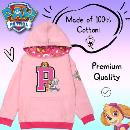 Sweat à capuche – Paw Patrol Initial for Girls- rose