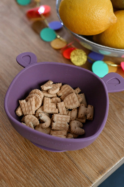 Bol à manger Lili l'Ours Silicone Blush