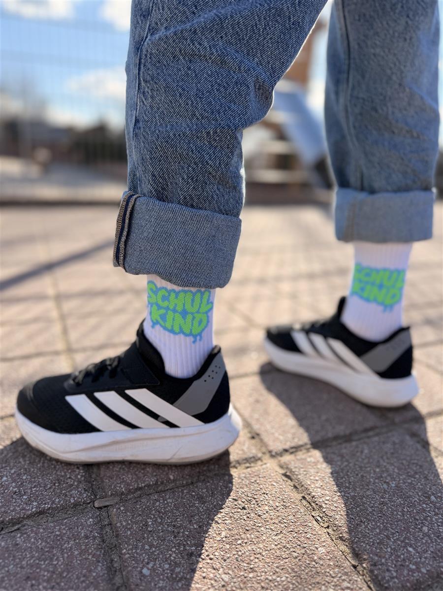 Chaussettes Schulkind Graffiti vert – vue produit 2
