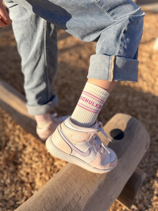 Chaussettes Schulkind rose pastel – vue produit 2
