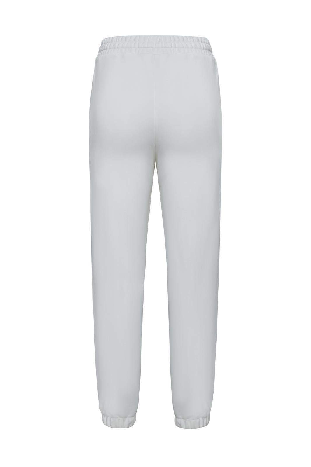 Jogging blanc unisexe – vue produit 2