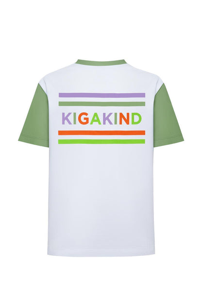 T-shirt KIGAKIND vert – vue produit 2