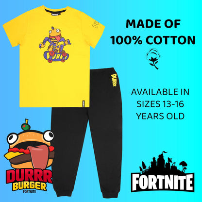 Fortnite Pyjamas with Durr Burger Beef Boss Motif