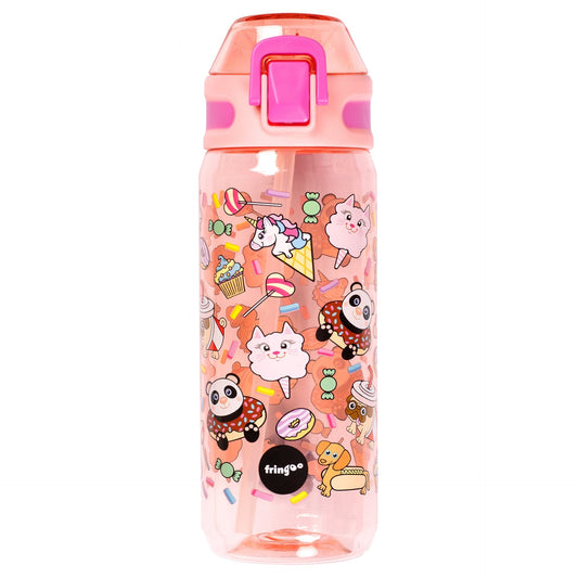 Gourde – avec paille 600 ml – Animal Treats