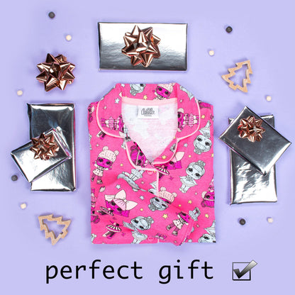 LOL rose Pyjamas with Buttons