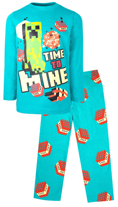 Minecraft Pyjamas – bleu