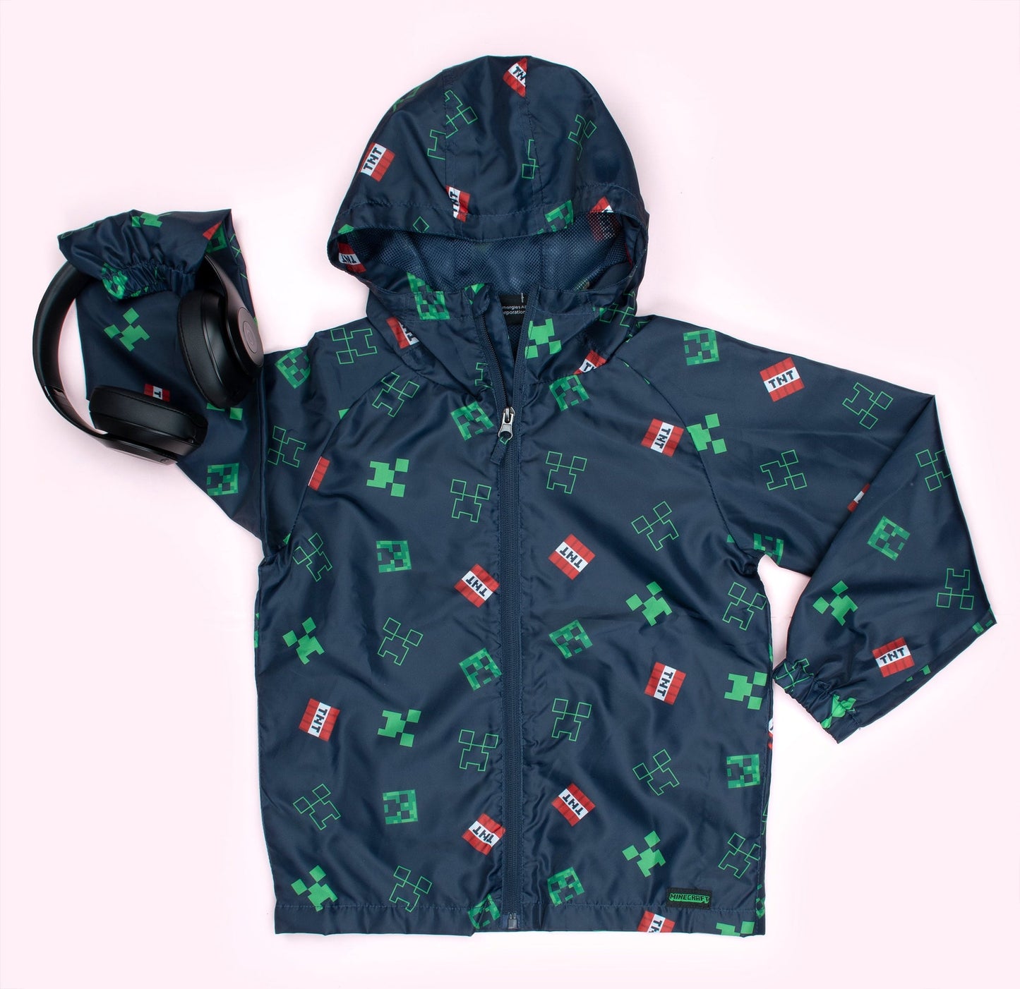 Minecraft Navy bleu Waterproof Jacket