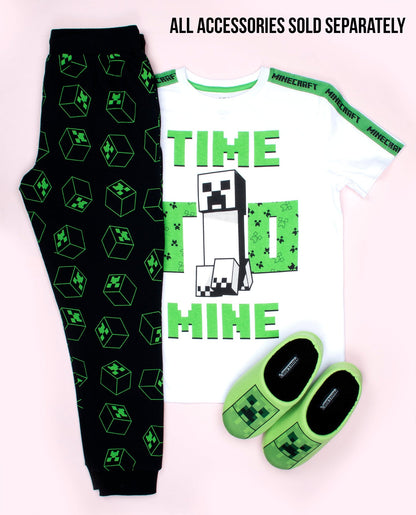 Minecraft 'Time to Mine' T Shirt – blanc