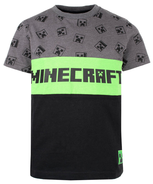 T-shirt Minecraft – Creeper T-shirt – gris