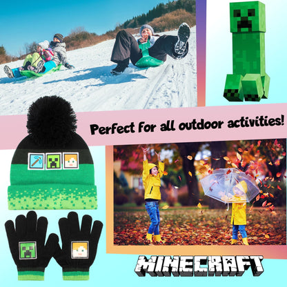 Ensemble bonnet et gants – Minecraft – Children's Set