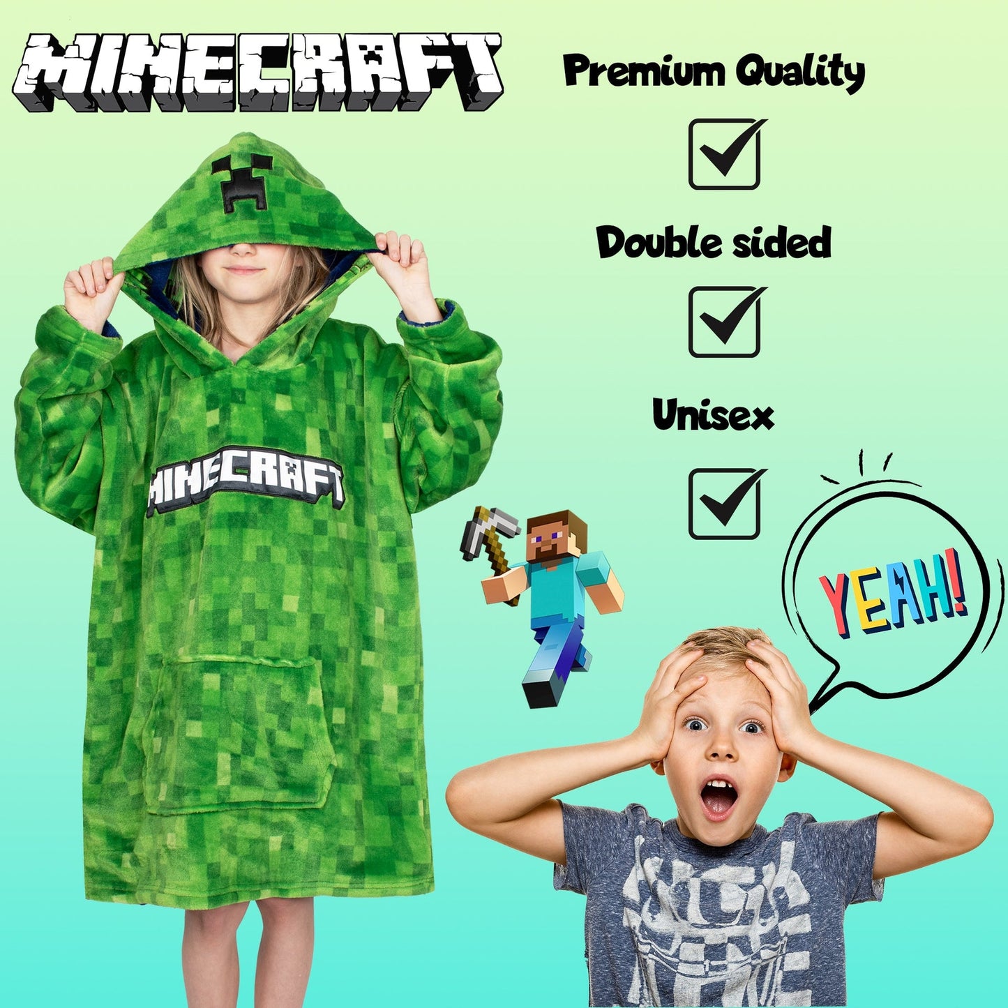 Sweat à capuche Minecraft – Oversized Blanket