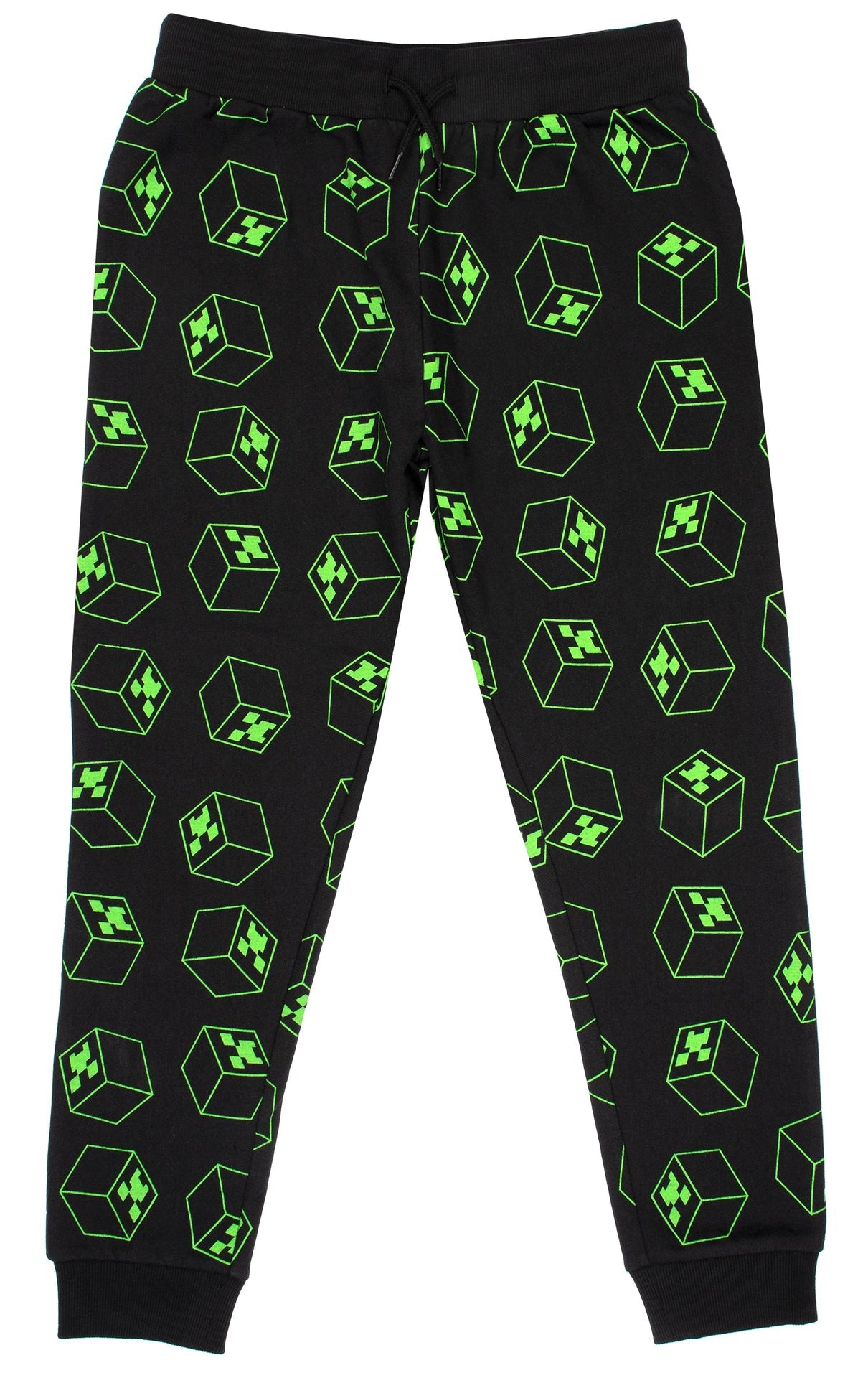 Minecraft Joggers – noir & vert Pattern