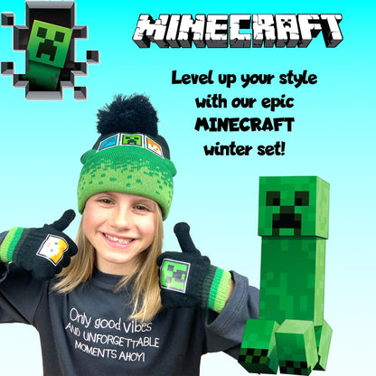 Ensemble bonnet et gants – Minecraft – Children's Set