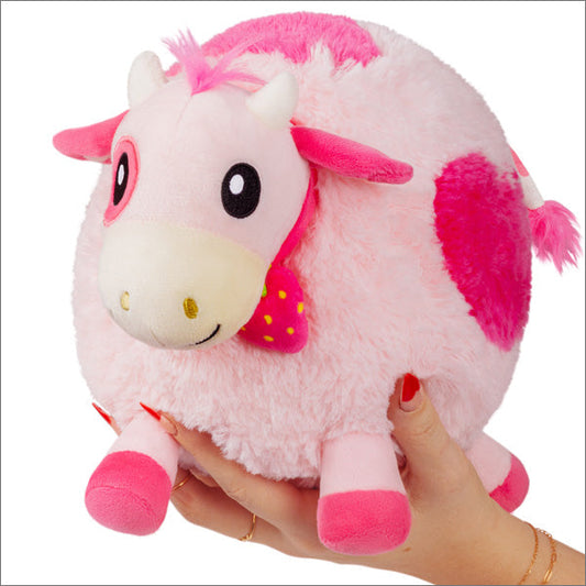 Peluche Mini Squishable – Vache Fraise