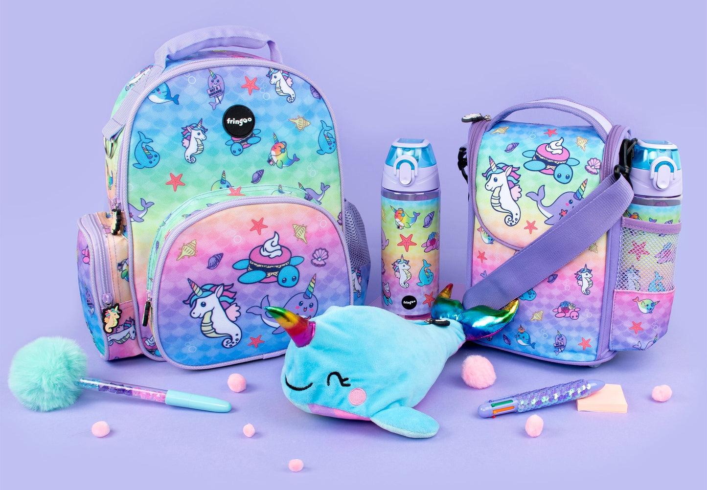 Strap Sacs repas – Narwhal & Seahorse
