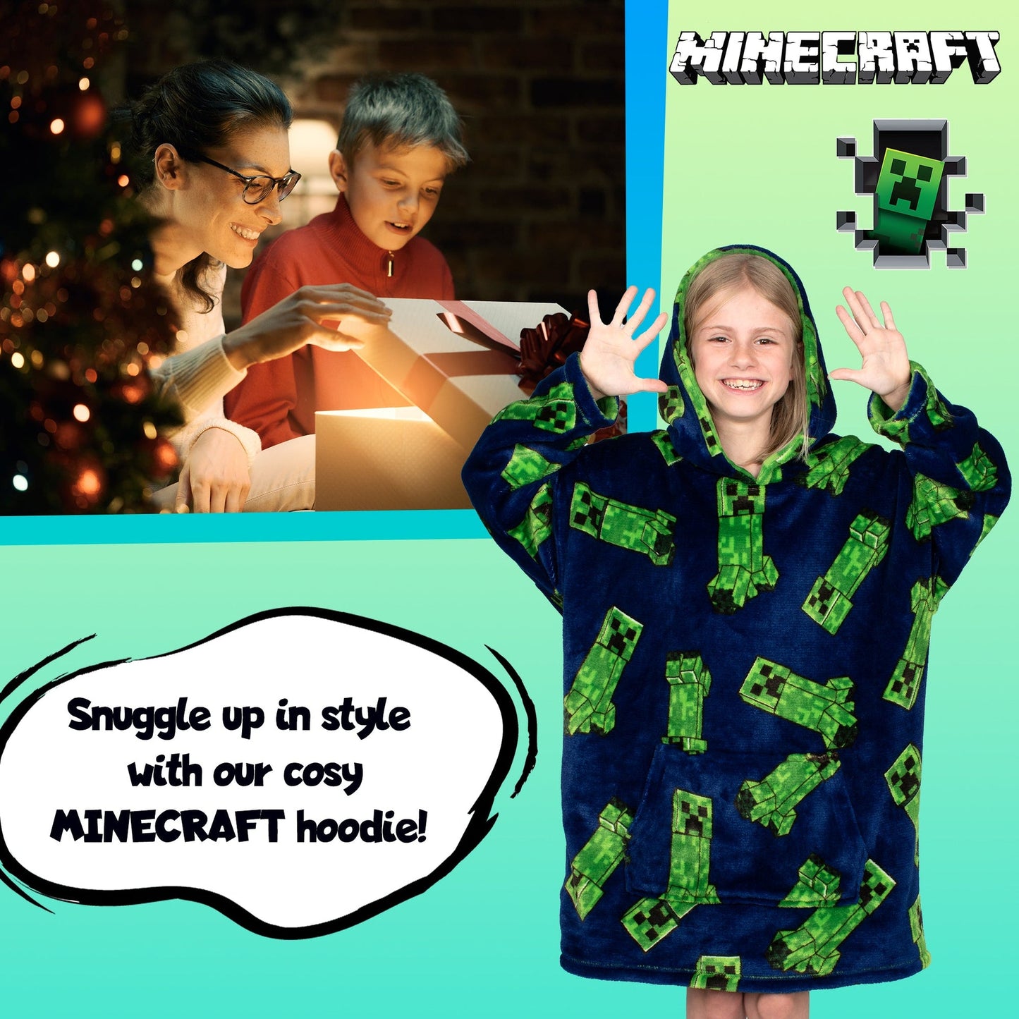 Sweat à capuche Minecraft – Oversized Blanket