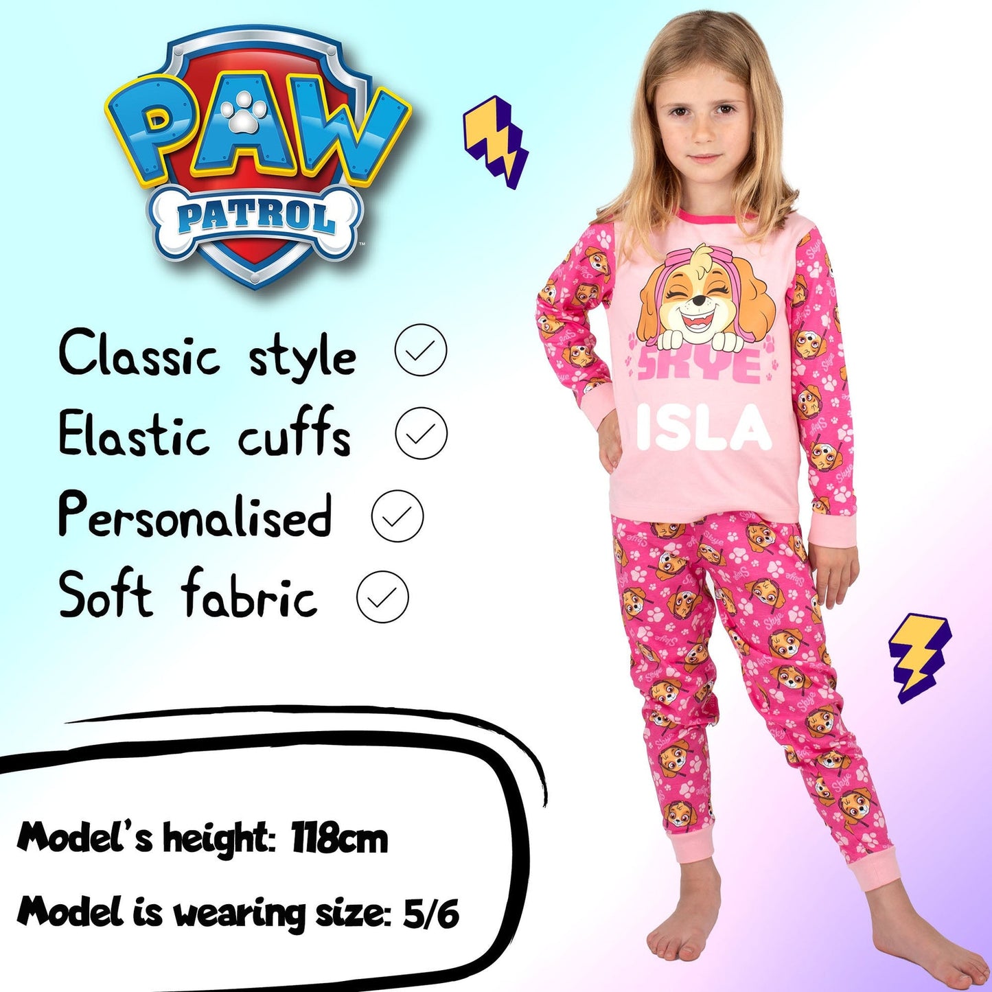 Pat’ Patrouille Skye Pyjama fille