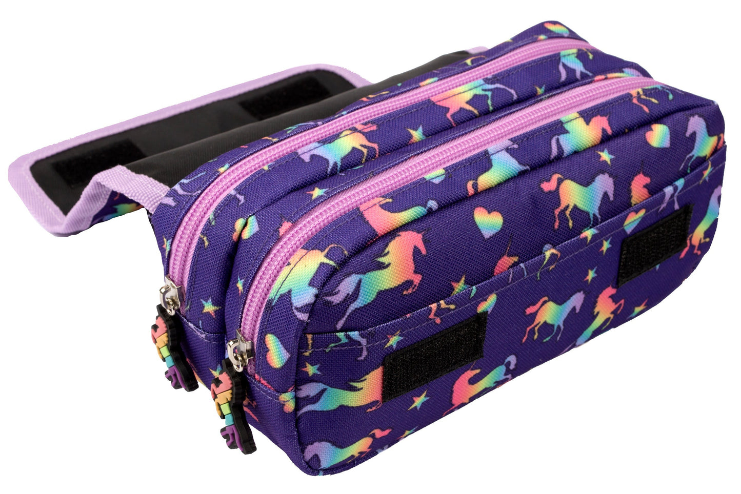 Trousse scolaire -violet licornes