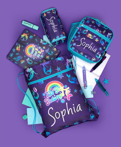 Trousse scolaire – violet sirènes
