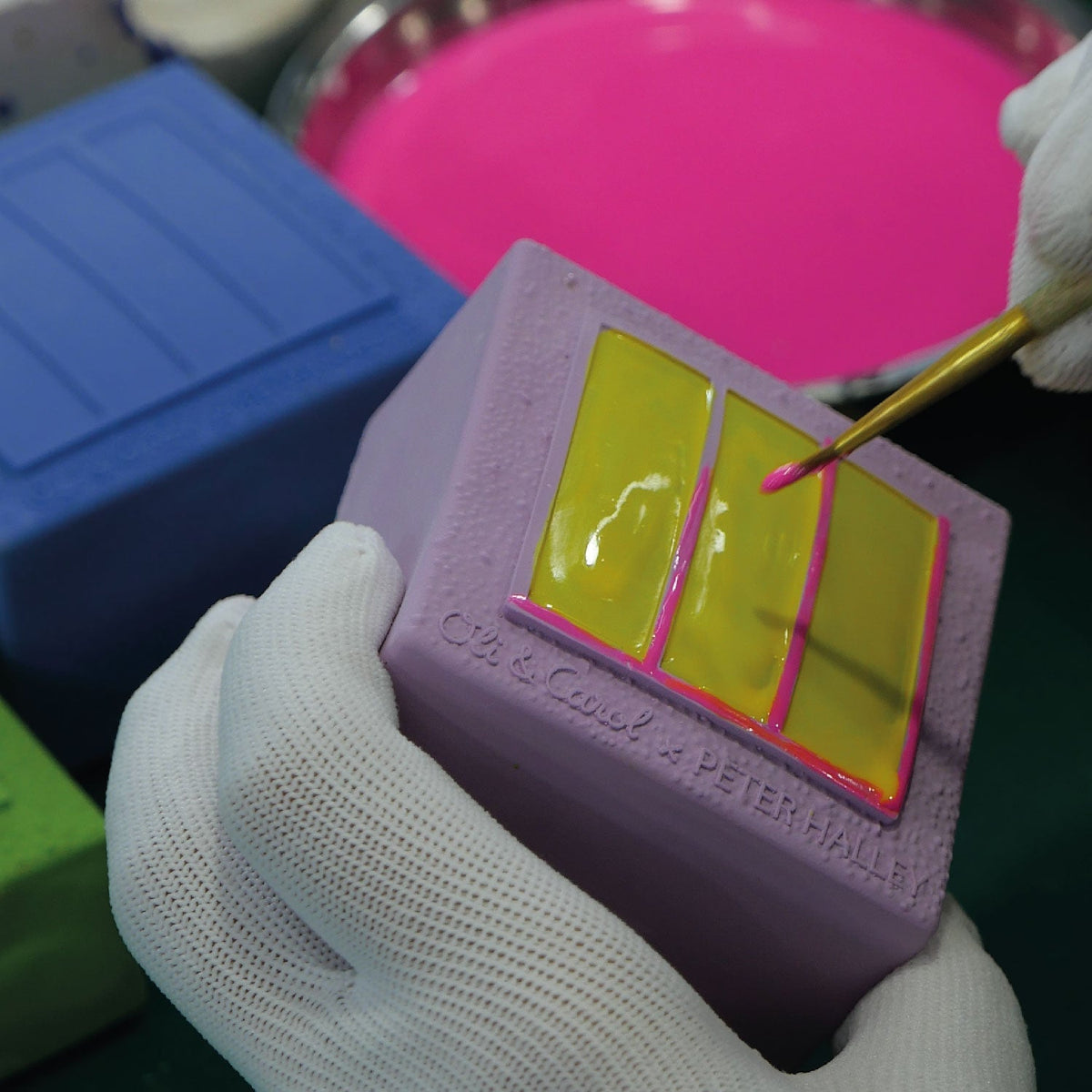 Pink Cell – Jouet de dentition bébé – Oli&Carol x Peter Halley – vue produit 6