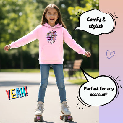 Sweat à capuche gymnastique – Fringoo Gymnastic for Cotton Rich Soft Hooded – Gymnastic Vibes-rose