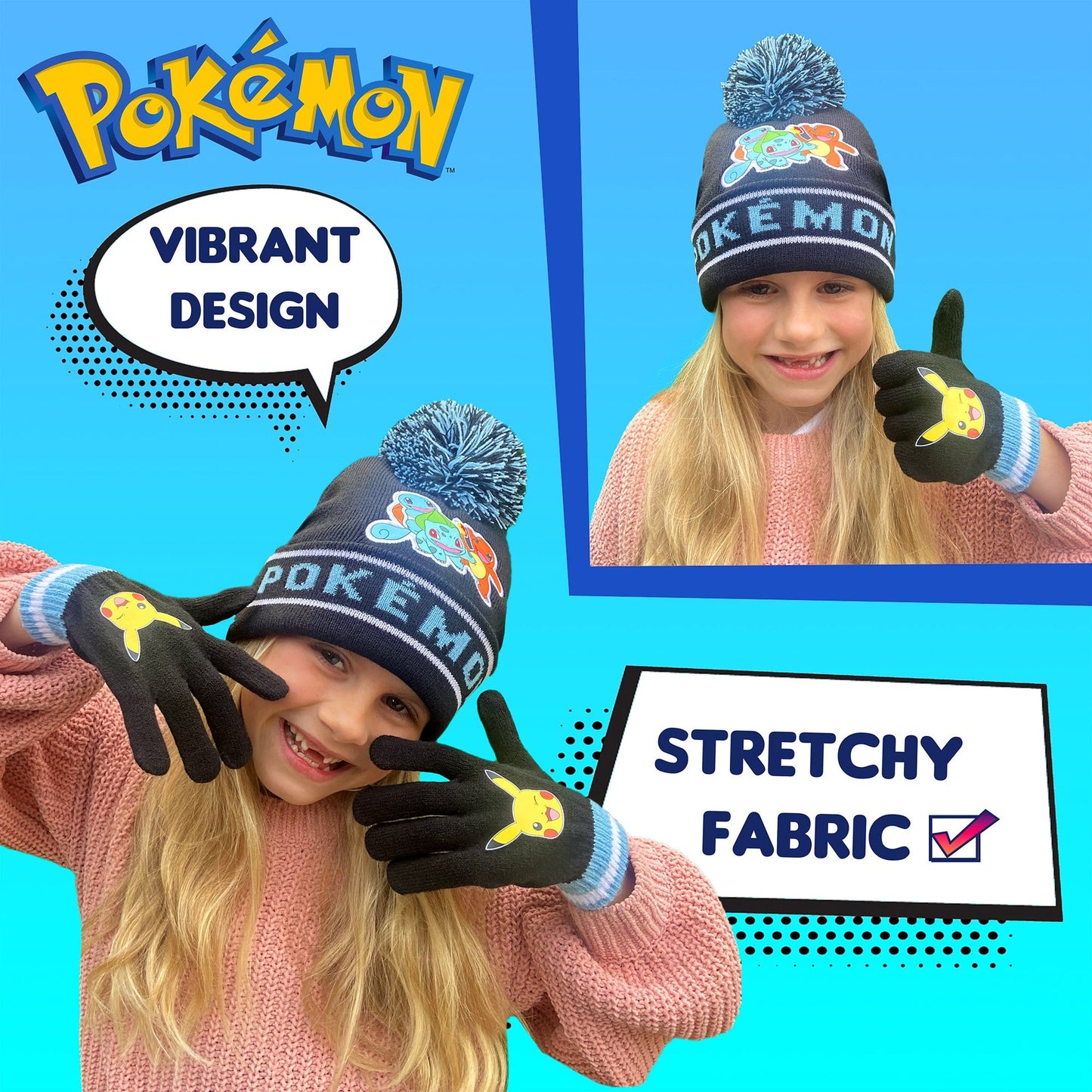 Pokémon Hat & Gloves set