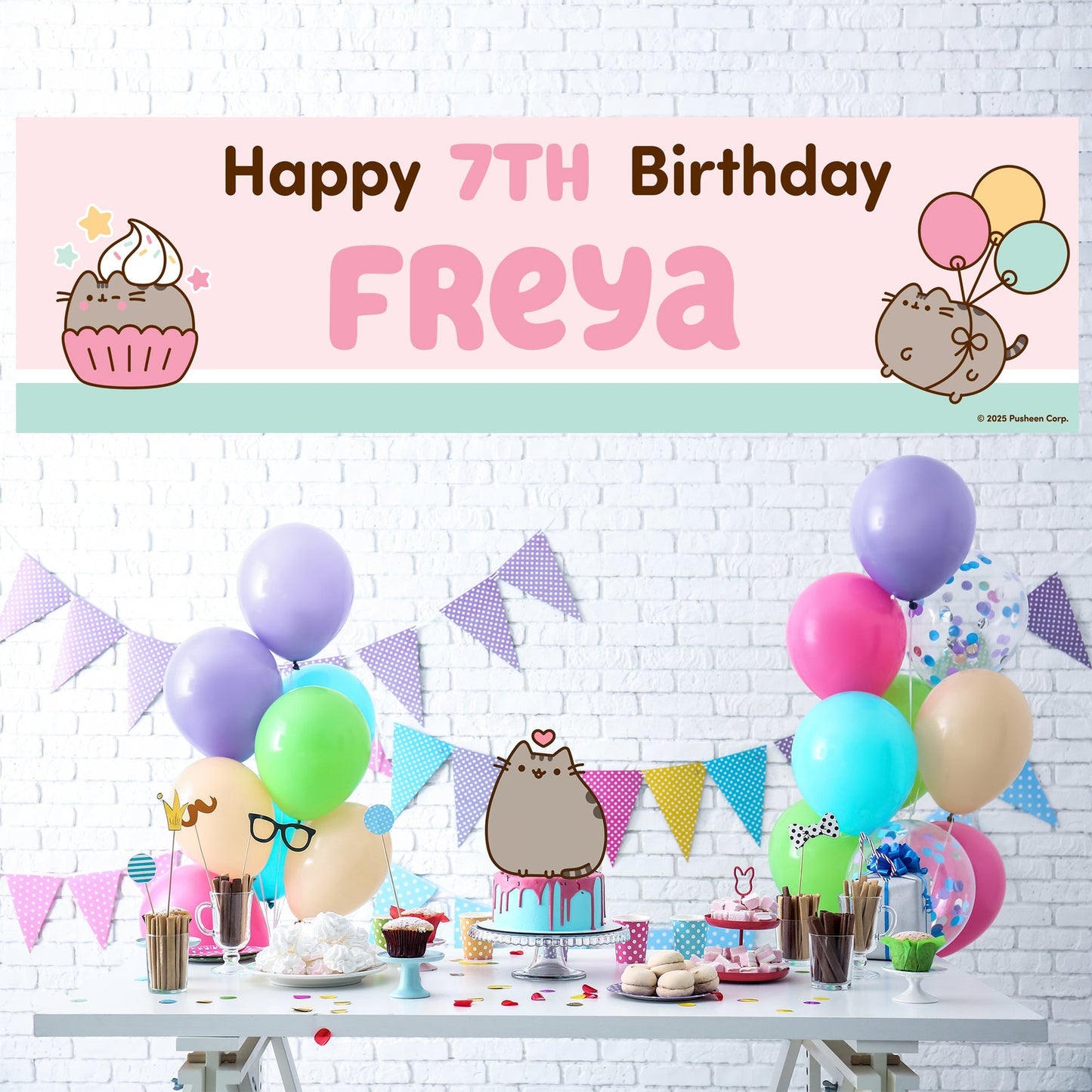 Bannière d’anniversaire – Pusheen for