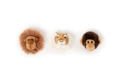 Mini têtes décoratives : Coffret Jungle - Wild & Soft