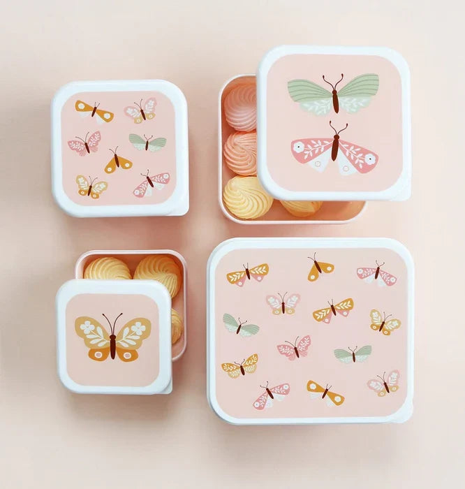 Lot de 4 boîtes repas et goûter - Papillons – vue 9 – A Little Lovely Company
